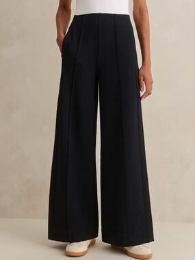 ME+EM Women’s Short Length Travel Tailoring Palazzo Pants